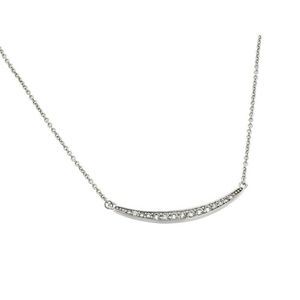 NWT 925 Sterling Silver Curved Cresent Pendant